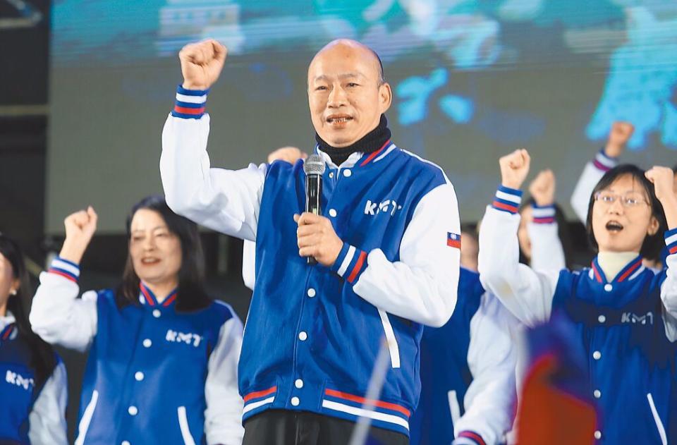 前高雄市長韓國瑜當選國民黨不分區立委，是在野黨角逐立法院長熱門人選。（姚志平攝）
