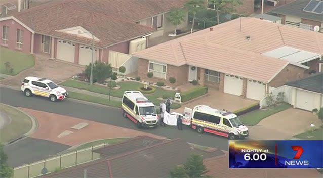 Police believe the woman was hit with a hammer. Source: 7 News