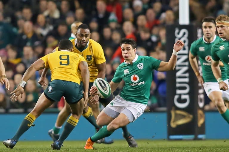 Having proven he can swim when dropped into the deep end when making his Ireland debut Joey Carbery lit up Lansdowne Road in a superb display for Leinster against Wasps