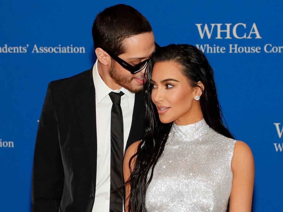 Kim Kardashian and Pete Davidson at the White House Correspondents' Dinner