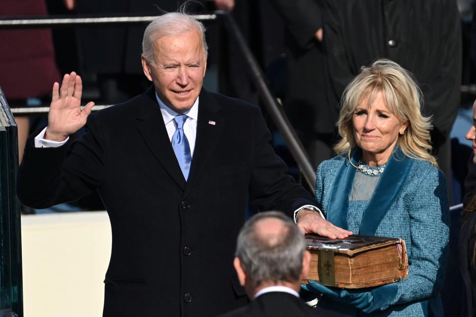 President Joe Biden is sworn in as the 46th president at the 2021 Inauguration