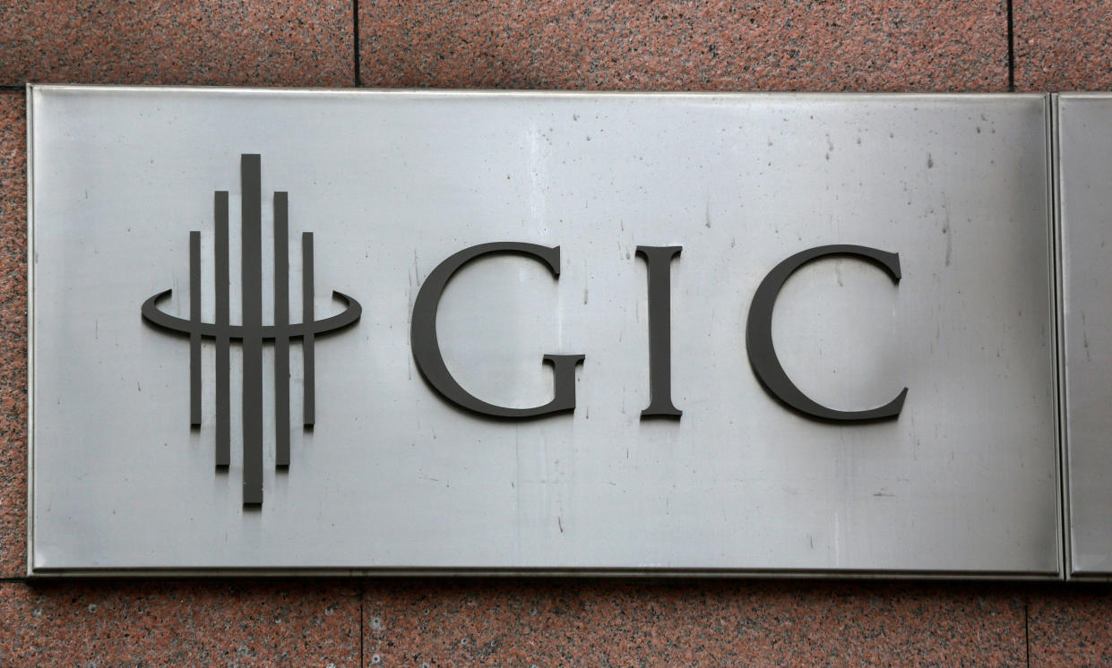 The logo for Singapore sovereign wealth fund GIC Pte Ltd. (Photo:REUTERS/Darren Whiteside)