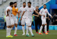 Soccer Football - World Cup - Tunisia Training - Volgograd Arena, Volgograd, Russia - June 17, 2018 Tunisia coach Nabil Maaloul during training REUTERS/Ueslei Marcelino