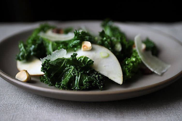 Kale Salad with Apples and Hazelnuts