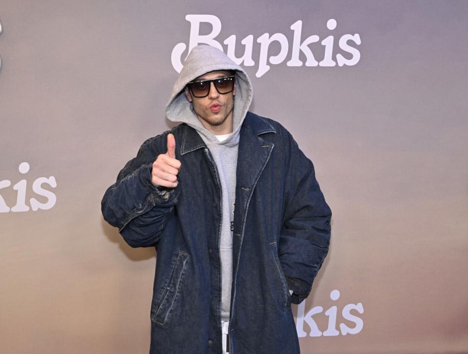 Pete Davidson at Bupkis premiere.