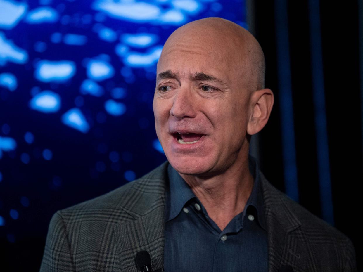 Jeff Bezos is moving into the role of executive chair at the company (AFP via Getty Images)