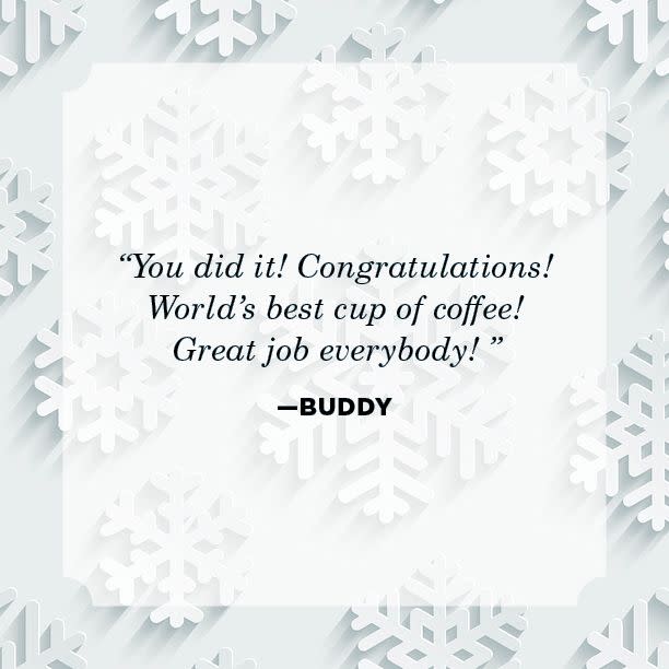 BYE BUDDY MR. NARWHAL Coffee Mug Gift Idea Funny Elf Movie Quote