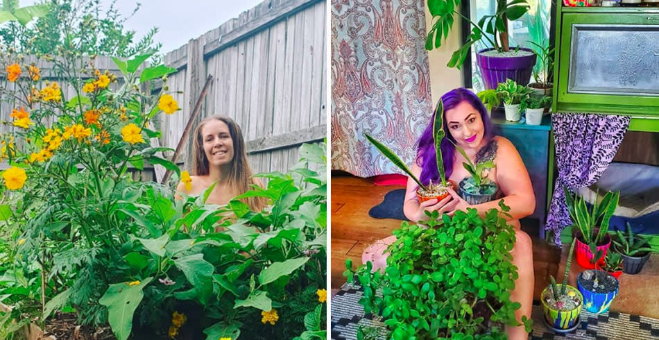 Aussies celebrate Naked Gardening Day