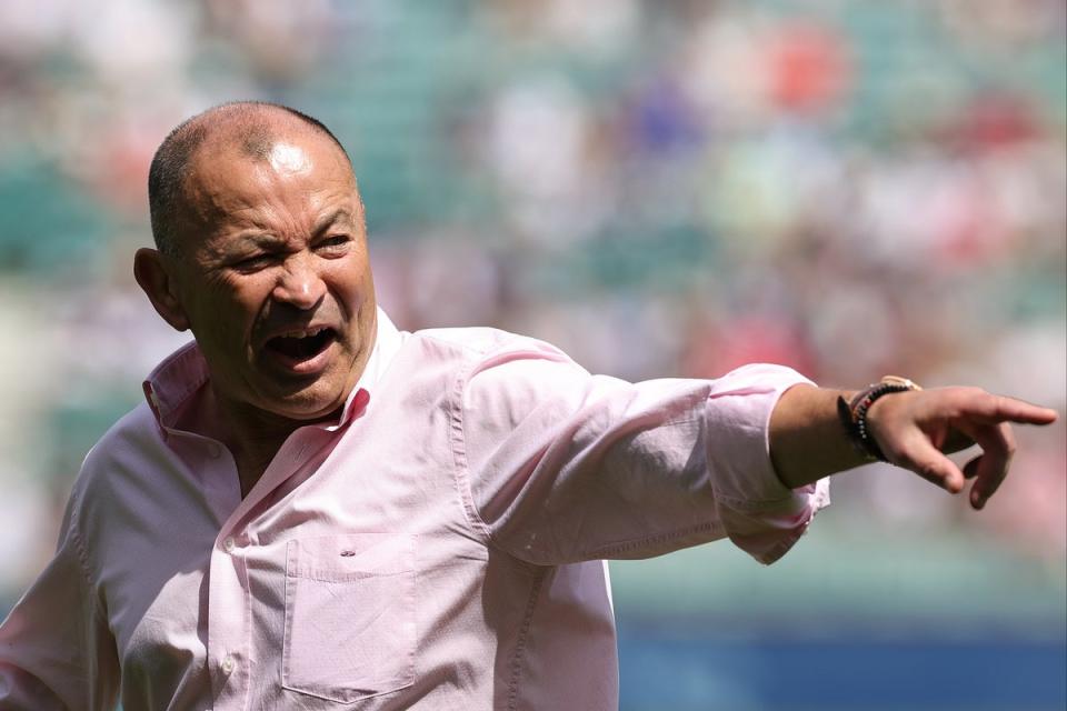 Familiar face: Eddie Jones won on his return to Twickenham (Getty Images)