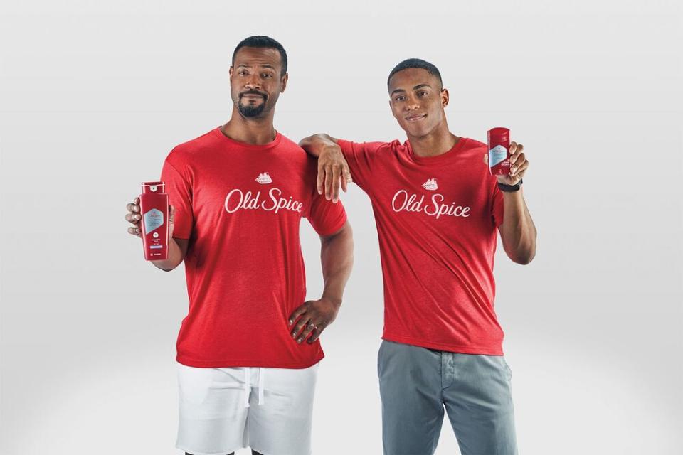 Isaiah Mustafa (left) and Keith Powers | Old Spice