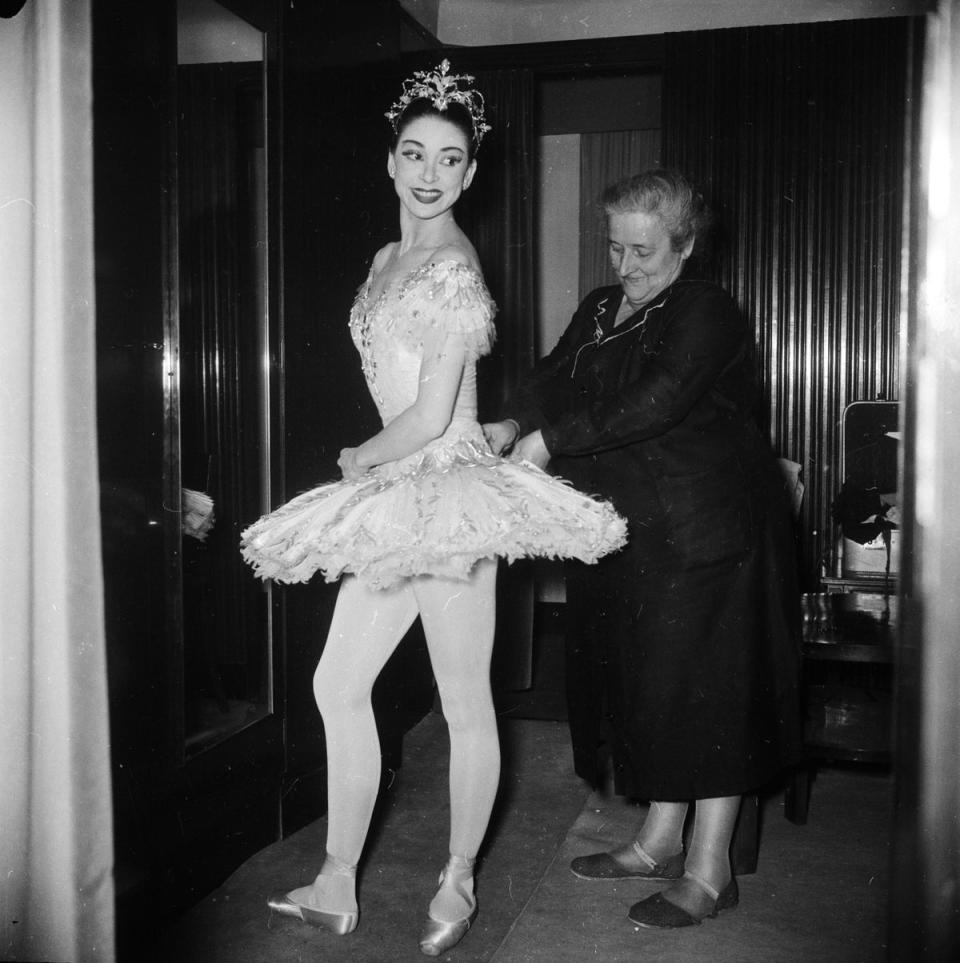 British ballet dancer Margot Fonteyn in Milan for a production of the Nutcracker at La Scala in 1957 (Enzo Graffeo/BIPs/Getty Images)