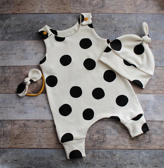 Shop them <a href="https://www.etsy.com/listing/609741825/organic-unisex-black-and-cream-dot-baby?ref=shop_home_active_53" target="_blank">here</a>.