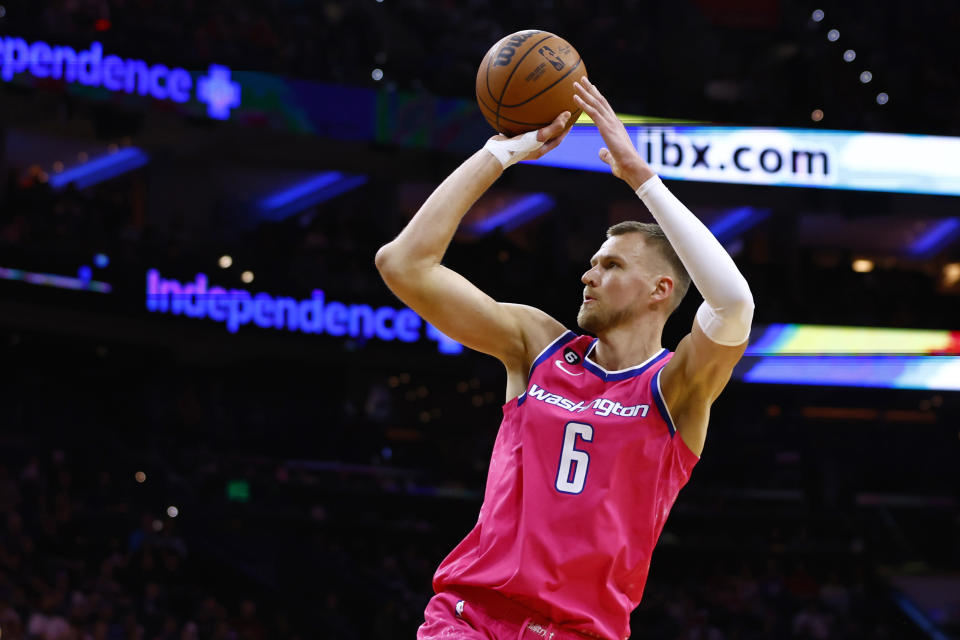 Kristaps Porzingis能攻善守，又能夠與綠衫軍主力球員有良好的搭配。（NBA Photo by Rich Schultz/Getty Images）