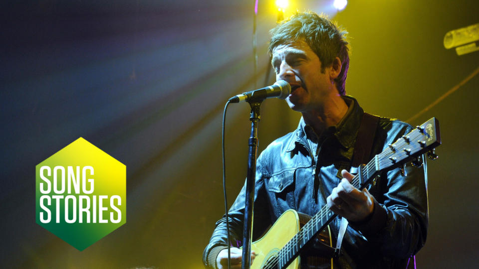 Musician Noel Gallagher of Noel Gallagher's High Flying Birds performs onstage during Day 2 of the 22nd Annual KROQ Almost Acoustic Christmas Concert held at Gibson Amphitheatre on December 11, 2011 in Universal City, California