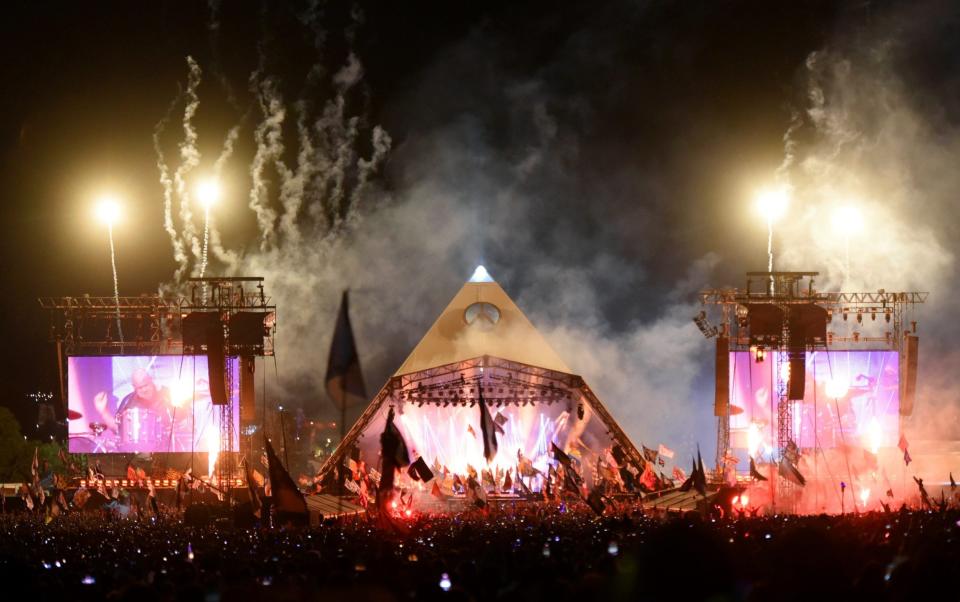 The show featured more pyrotechnics than a Hollywood disaster movie - REDFERNS