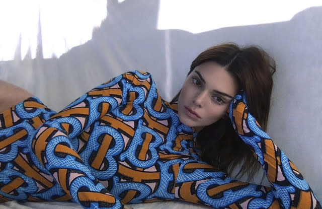 The Burberry Summer Monogram 2020 Collection campaign featuring, and shot by, Kendall Jenner. Knight created the CGI video for the campaign. - Credit: Courtesy Photo/Kendall Jenner/Bu