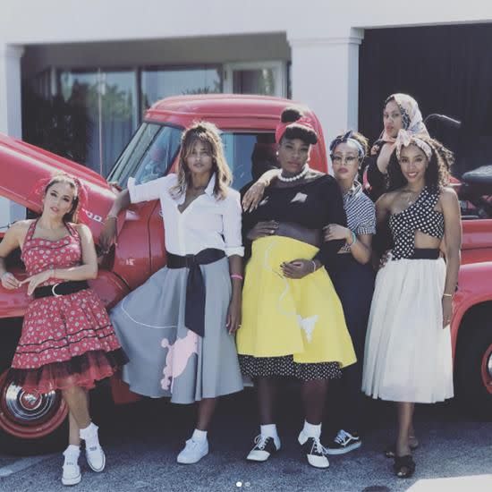 Serena Williams has a Grease-inspired baby shower. Photo: Instagram