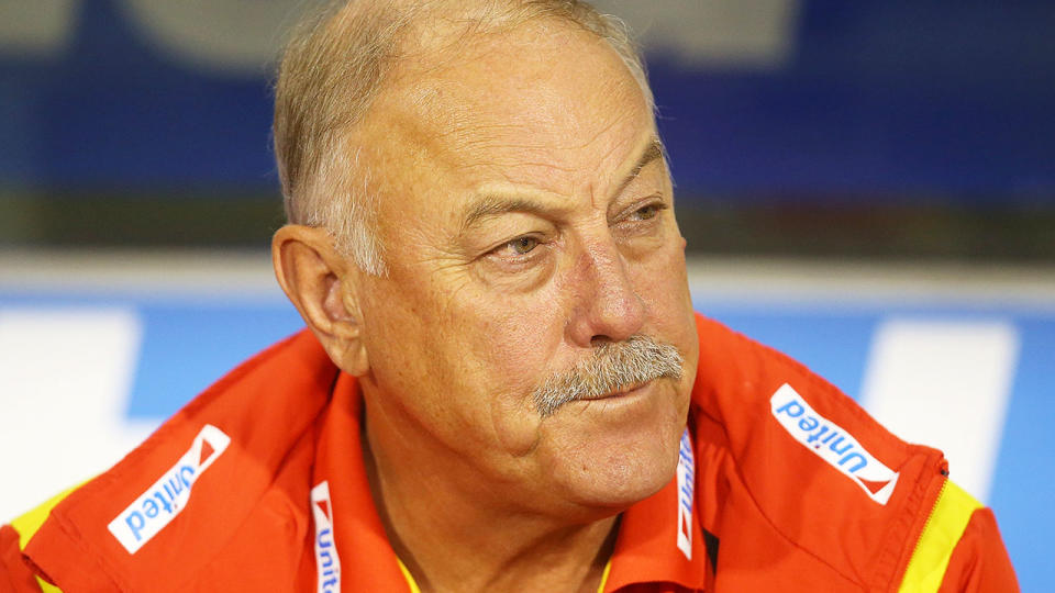 Malcolm Blight, pictured here during a Gold Coast Suns game in 2015.