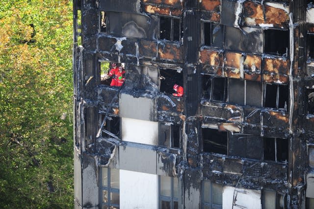 Tower block fire in London