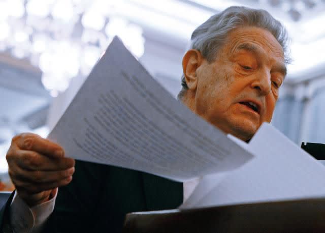 Photo by Mark Wilson/Getty Images George Soros