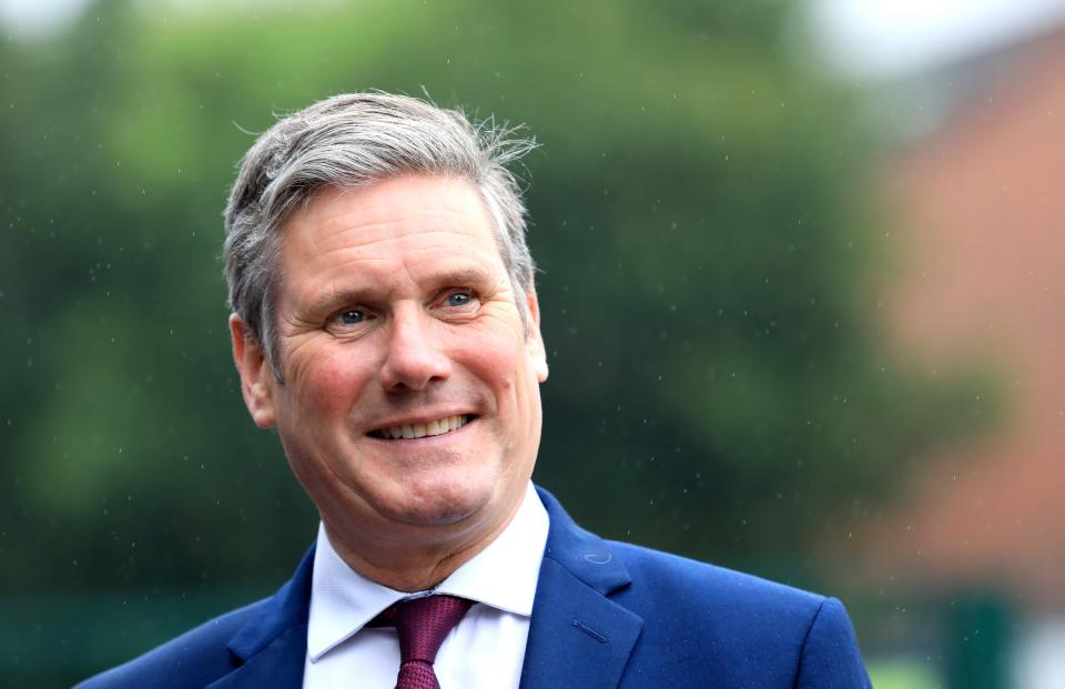 Sir Keir Starmer dismissed a pledge to provide a named officer for crime victims as a gimmick (Peter Morrison/PA) (PA Wire)