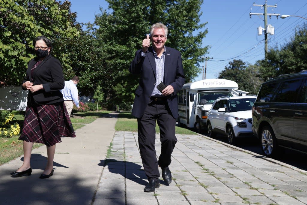 Democratic gubernatorial candidate and former Virginia Gov. Terry McAuliffe (Getty Images)