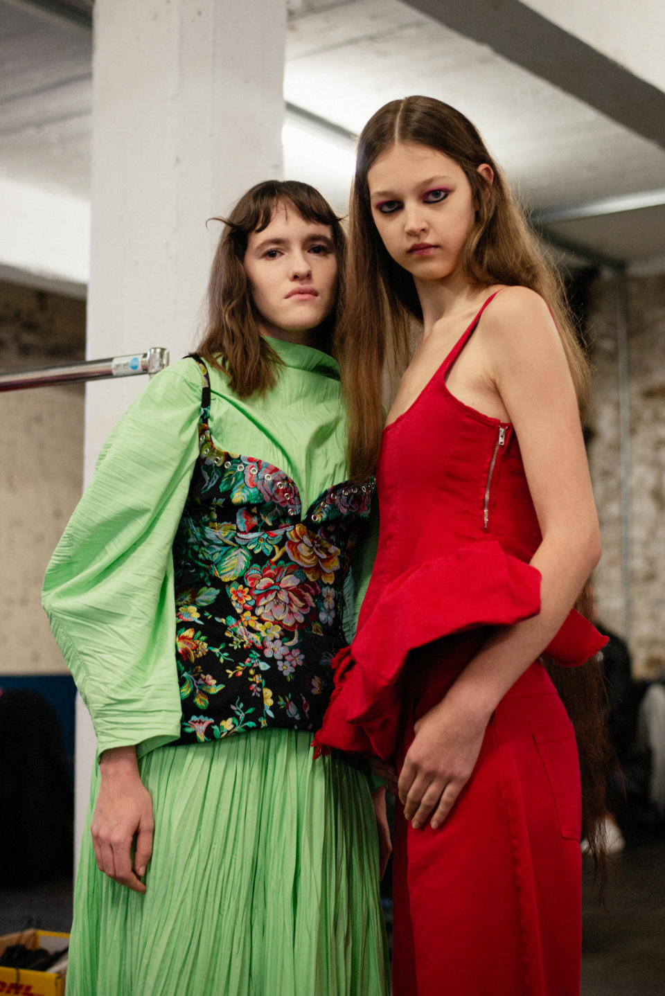 Backstage at Marques’ Almeida Fall 2024 Ready-to-Wear Collection at London Fashion Week