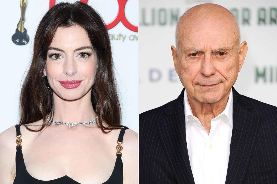 <p>Jemal Countess/Getty, Jason LaVeris/FilmMagic</p> Anne Hathaway, Alan Arkin