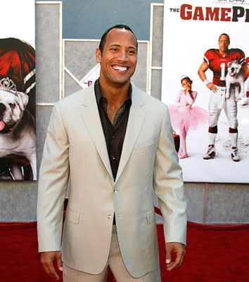 Dwayne 'The Rock' Johnson at the Los Angeles premiere of Walt Disney's The Game Plan