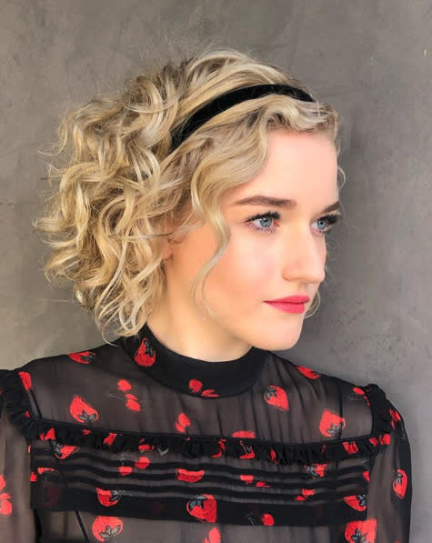 <p>Let those spirals rule your style with a French-girl bob like this one. Layers are the most important ingredient to ask for in the salon.</p>