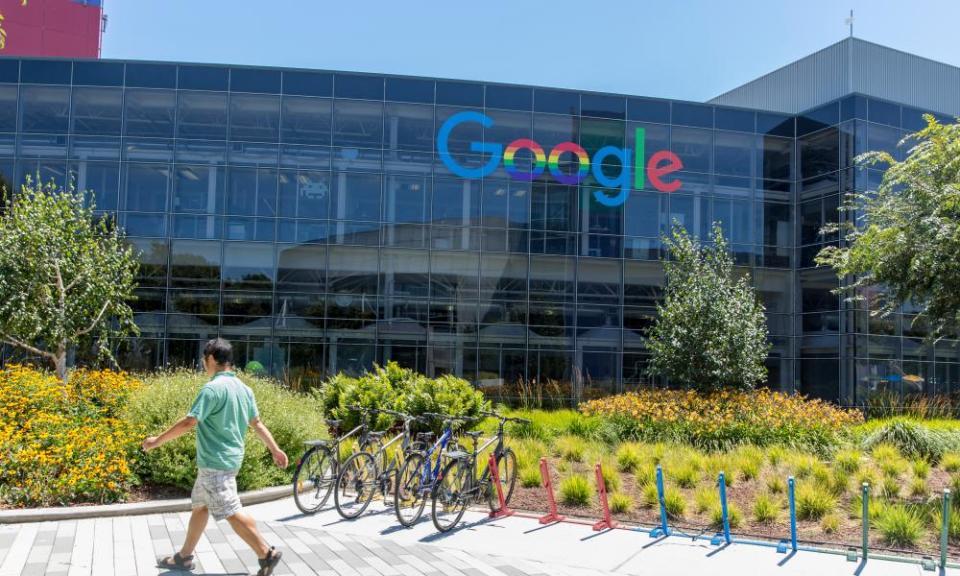 One of the main buildings of Google’s existing campus in Mountain View.