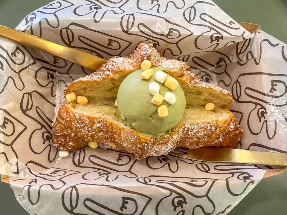 Madame Ooze - Pistachio Ice Cream Croissant