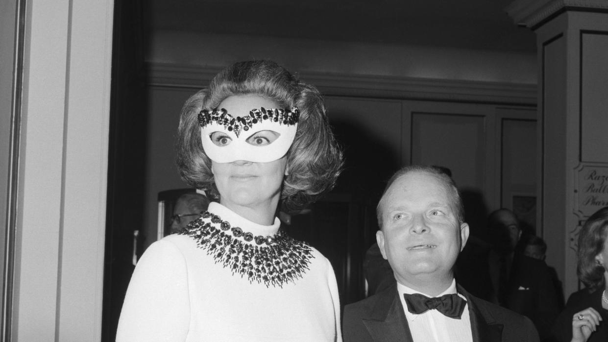 truman capote and katherine graham at black and white ball