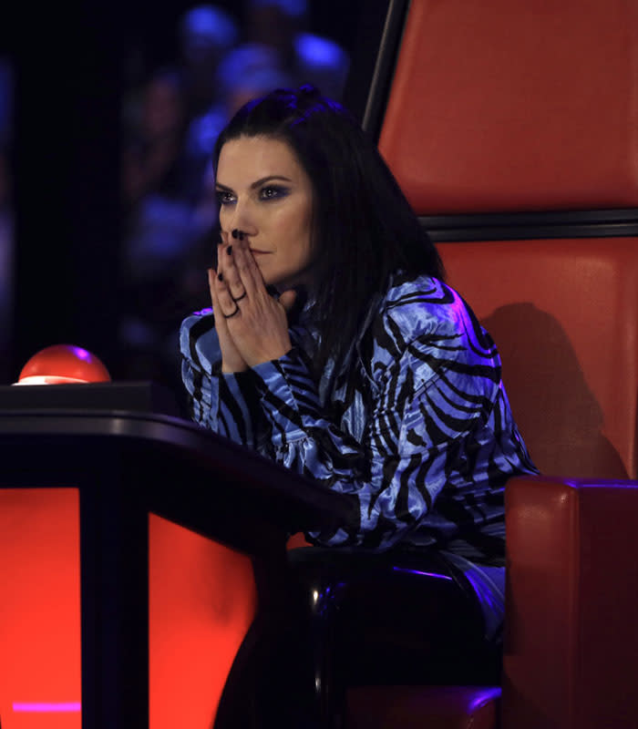 Laura Pausini en la semifinal de La Voz