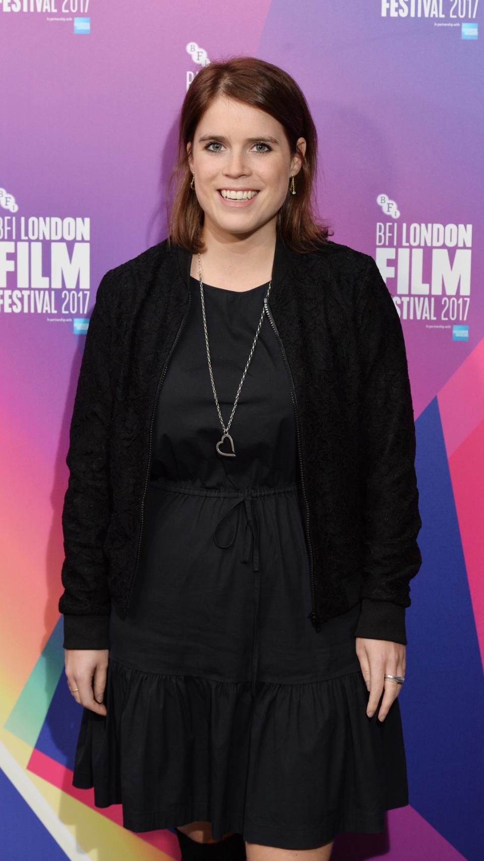 Princess Eugenie’s all-black outfit in 2017