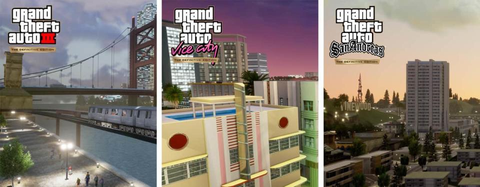 screenshots from GTA Trology