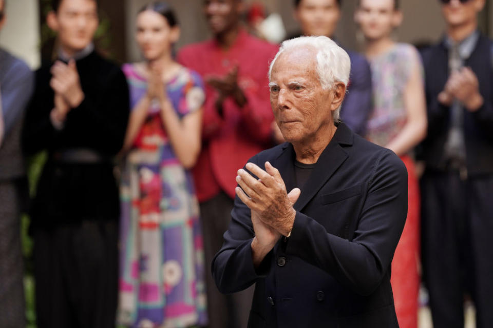 Giorgio Armani möchte, dass sich die Modeindustrie verlangsamt. (Bild: Getty Images)