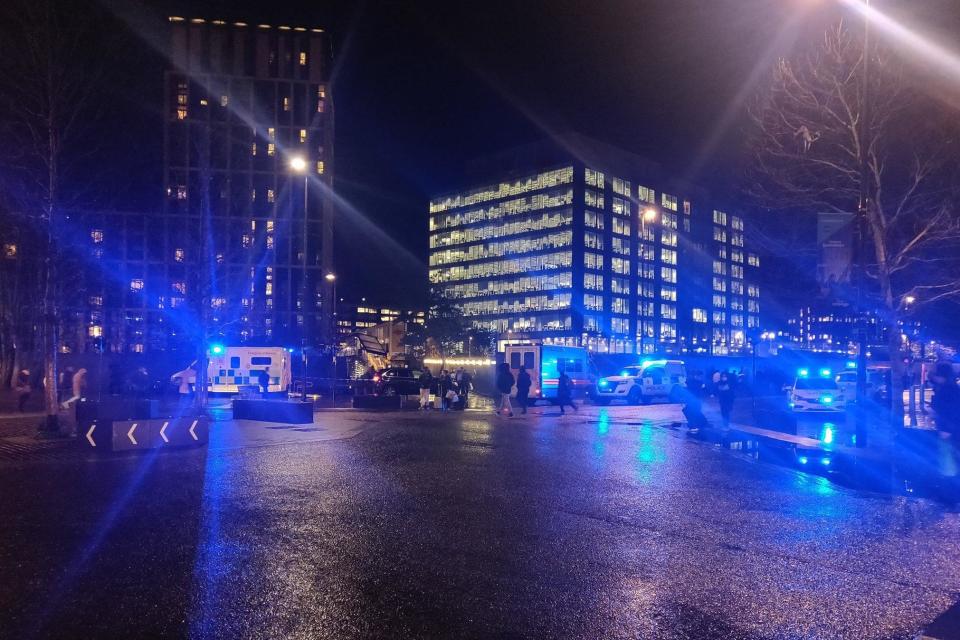 Police in East Croydon (Twitter / @M_CPFC)