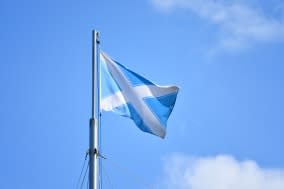 nautical Andrew flag. Flag of Scotland