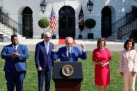 U.S. President Biden signs the CHIPS and Science Act of 2022, in Washington