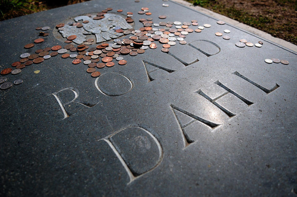 Roald Dahl's gravestone