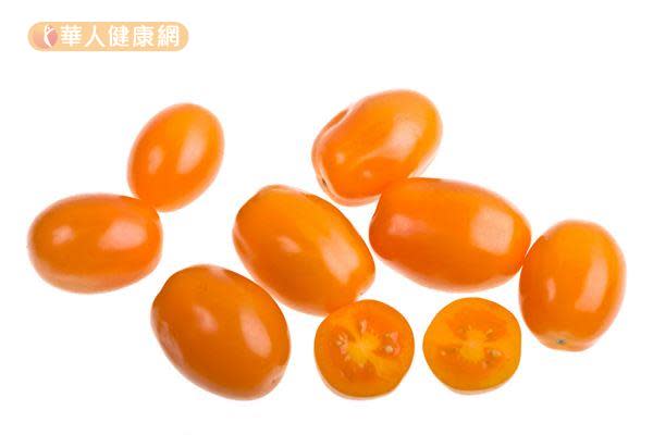與紅色小番茄相比，橘色小番茄含有較多的葉酸與維生素A。