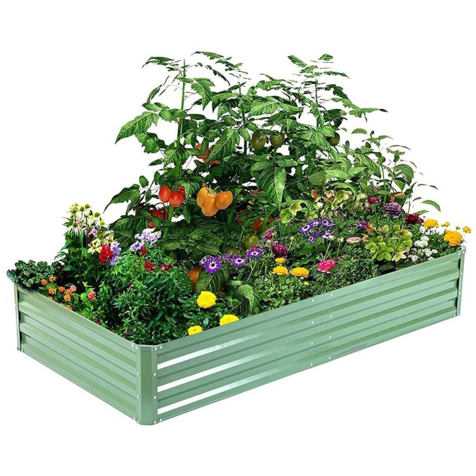 5) Metal Raised Garden Bed