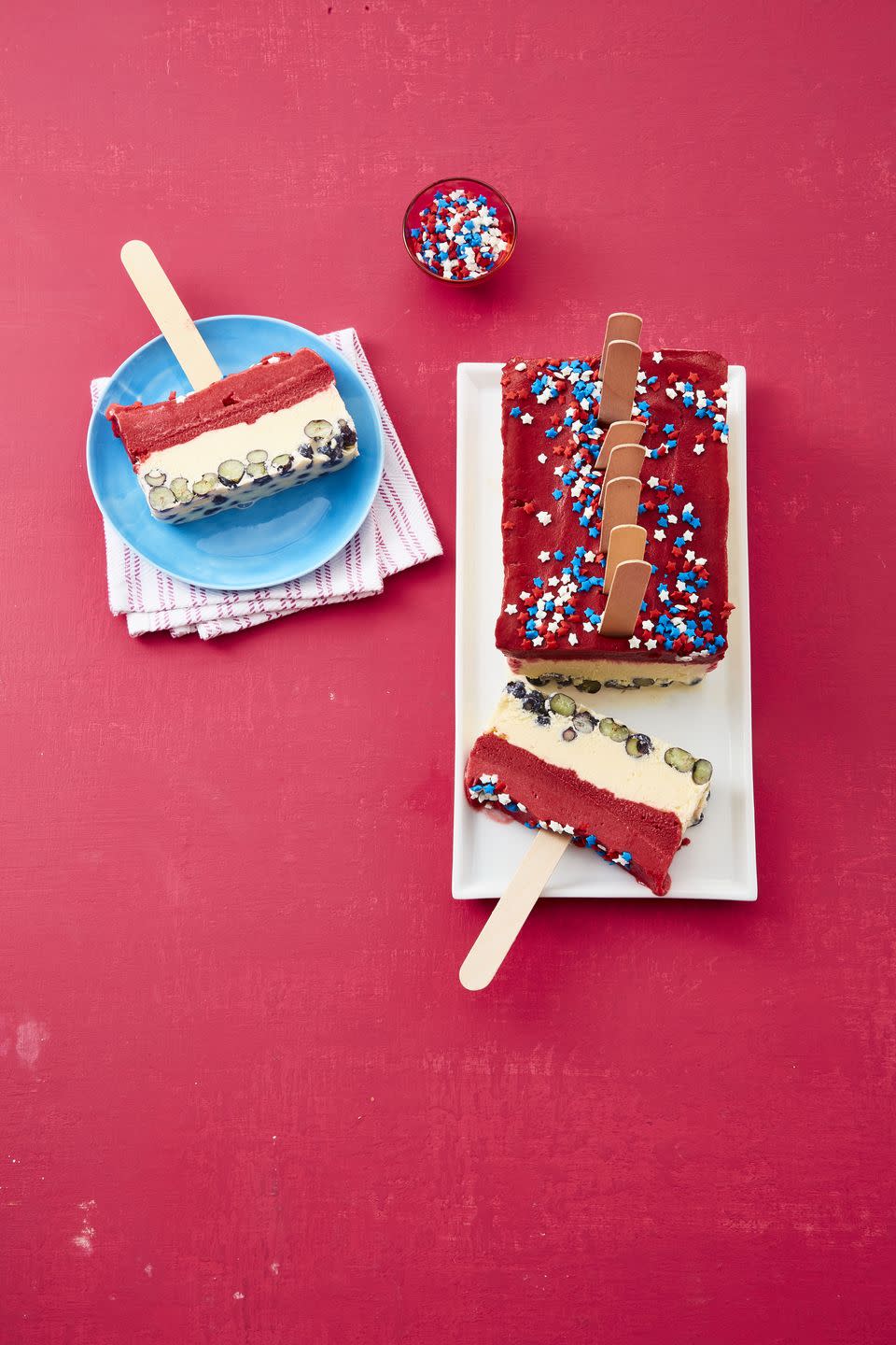 Patriotic Ice Pops Cake