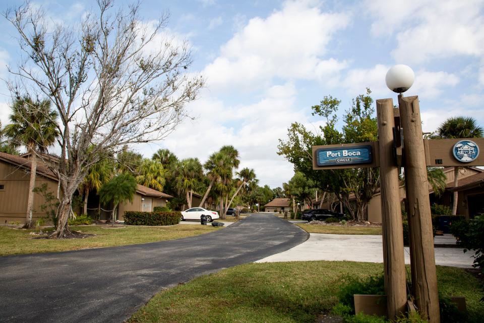 The Island Park Village community in south Fort Myers was heavily damaged by Hurricane Ian. The units were flooded, and then residents struggled with construction companies as they tried to get their homes repaired.