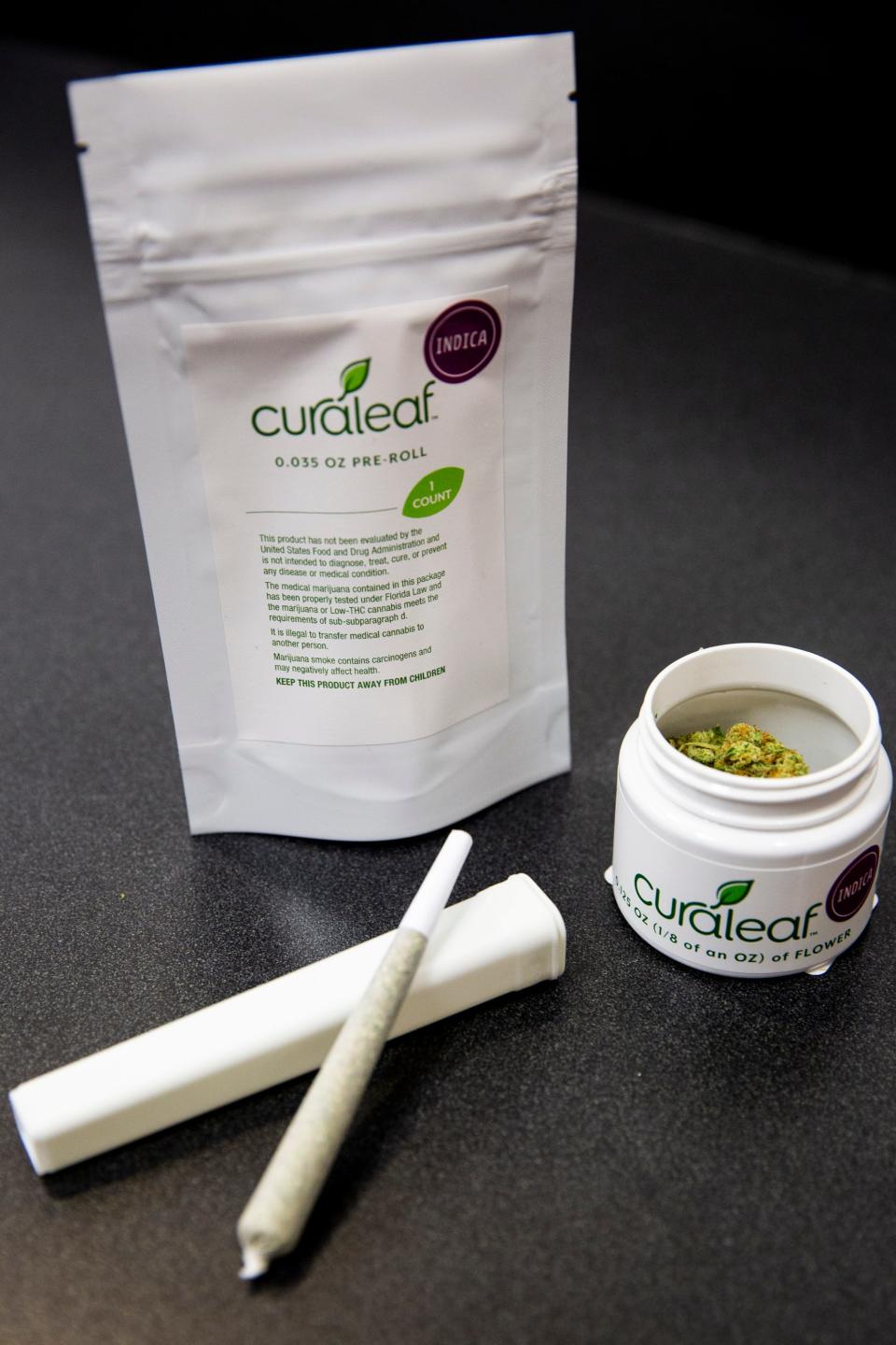 Medical marijuana flower, both loose and pre-rolled, is available at the Curaleaf dispensary in Bonita Springs.