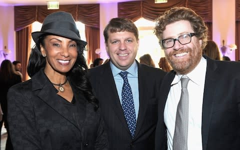 The Hollywood Reporter's Annual "Power 100: Women In Entertainment Breakfast" - Inside...BEVERLY HILLS, CA - DECEMBER 07: (L-R) Downtown Julie Brown President of Guggenheim Todd Boehly and Executive Editor of the Hollywood Reporter Owen Phillips attend The Hollywood Reporter's Annual "Power 100: Women In Entertainment Breakfast" at The Beverly Hills Hotel on December 7, 2011 in Beverly Hills, California - Credit: Getty Images