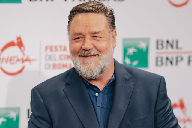 <p>Luca Carlino/NurPhoto/Shutterstock</p> Russell Crowe.