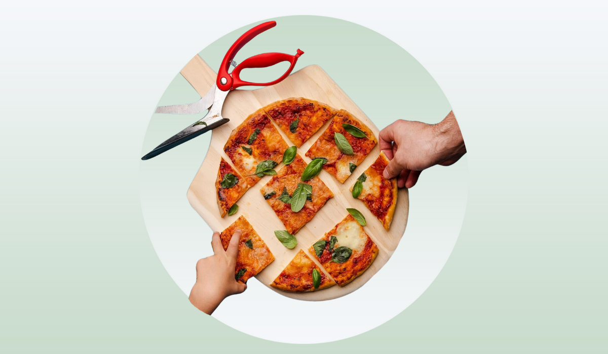 These pizza scissors are a game-changer! They can cut your pie into clean slices without the toppings sliding off, and do it with ease. (Amazon)