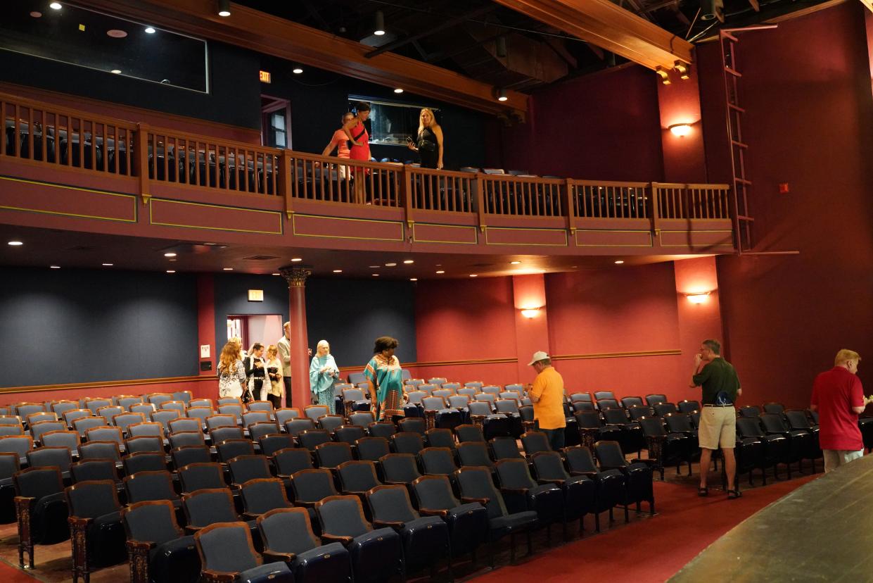 Recently renovated, Old School Square's Crest Theatre will now feature updates in its lobby, reception area and entry restrooms for guests. Future renovations in the auditorium will be required.